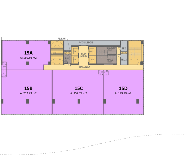 15th-16th Floor Plan